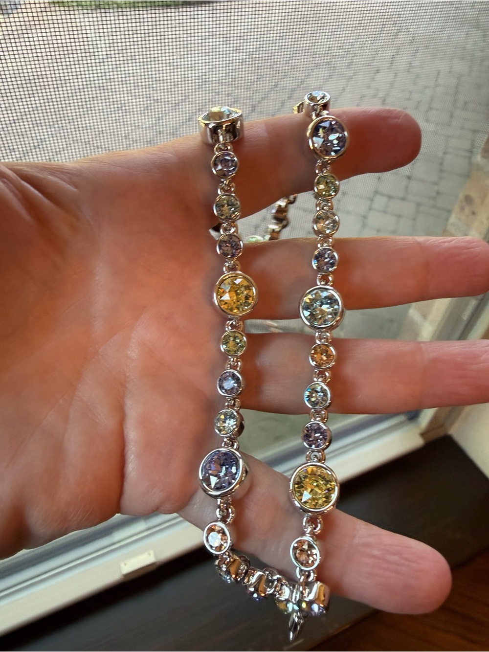 Touchstone by Swarovski double row crystal bracelet